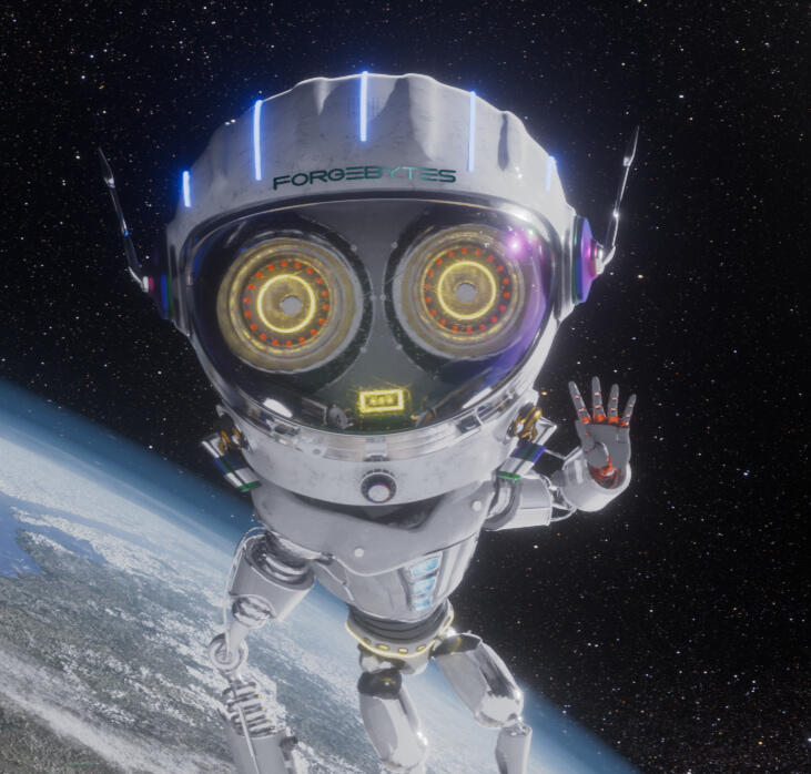 Forgebytes NFT collection featuring unique, digitally crafted characters with custom traits and designs, showcasing a blend of futuristic and pop culture elements.