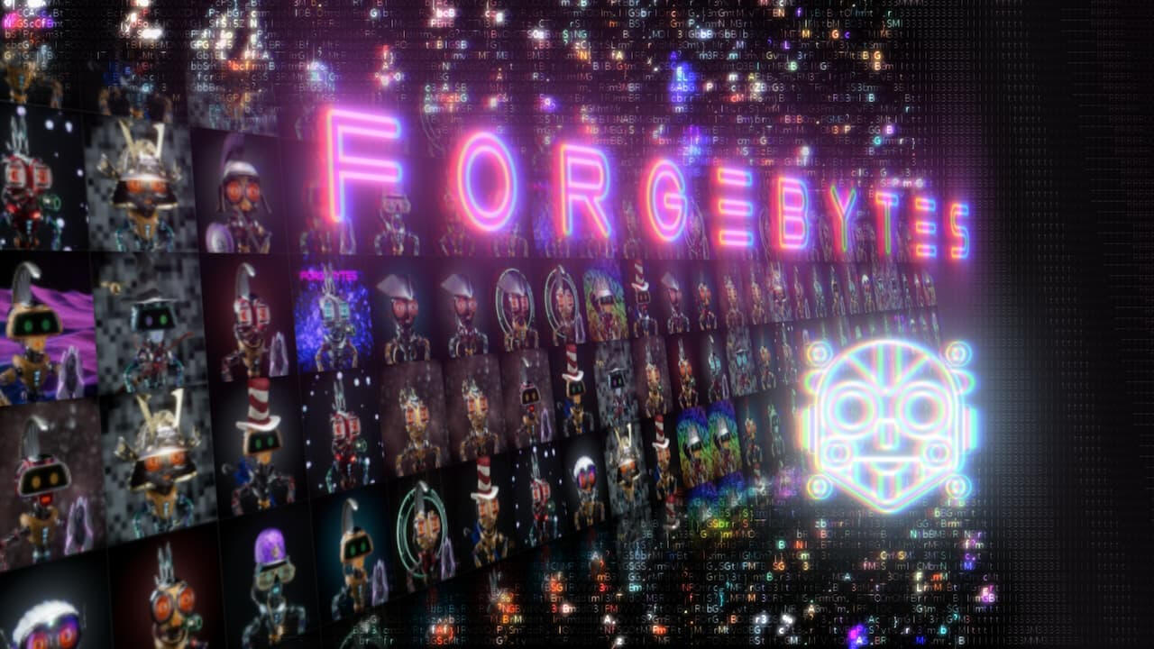 Forgebytes NFT Banner Forgebytes NFT banner image, showing mosaic composition of digital collectibles from the forgebytes nft collection made by Apicidesign - NovaApici